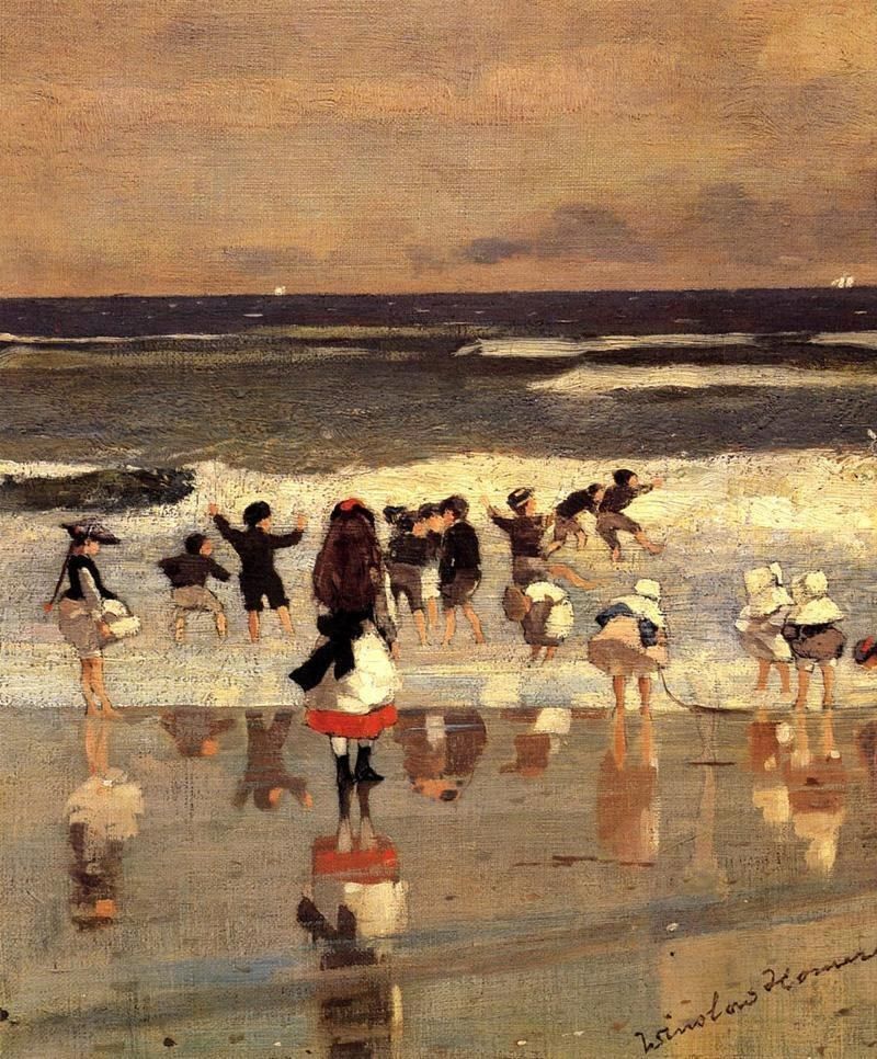 Winslow Homer Beach Scene
